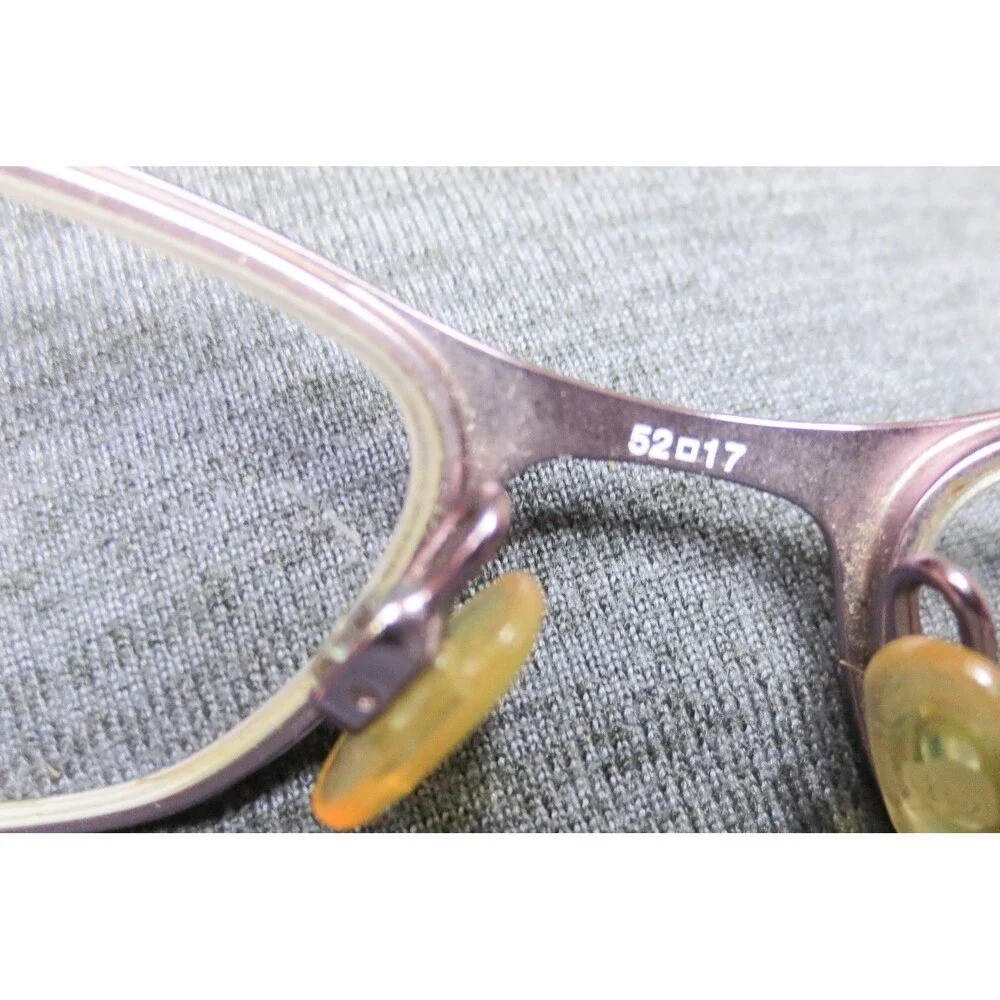 Bebe BB216 Amethyst Purple Oval Eyeglass Frames 52-17-135 Heart Logo
